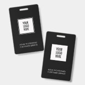 Abzeichen für das Logo für Unternehmen Mitarbeiter Ausweis (Front & Back)