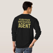 ABZEICHEN für den AGENT von FUGITIVE ERHOLUNGEN T-Shirt (Schwarz voll)