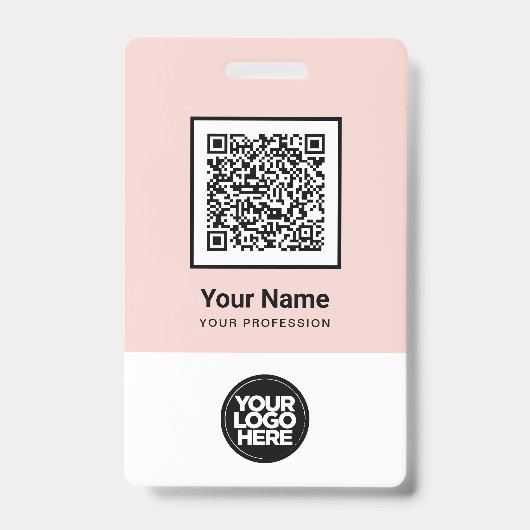 Abzeichen für den Bar-Code für benutzerdefinierte  Ausweis (Vorderseite)