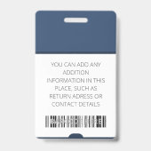 Abzeichen für den Bar des benutzerdefinierten Foto Ausweis (Rückseite)