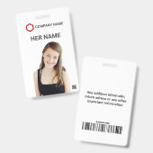 Abzeichen für den Bar des benutzerdefinierten Foto Ausweis (Vorder- & Rückseite)