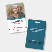 Abzeichen für den Bar des benutzerdefinierten Foto Ausweis (Vorder- & Rückseite)