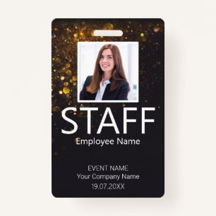 Abzeichen für den benutzerdefinierten Glitzer Ausweis