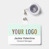 Abzeichen für den benutzerdefinierten Kunststoffna Ausweis (Vorderseite mit einziehbar)