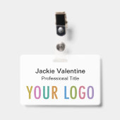 Abzeichen für den benutzerdefinierten Kunststoffna Ausweis (Vorderseite mit Clip)