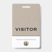 Abzeichen für den benutzerdefinierten Logo-Besuche Ausweis (Rückseite)