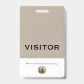 Abzeichen für den benutzerdefinierten Logo-Besuche Ausweis (Vorderseite)