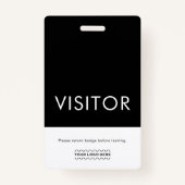 Abzeichen für den benutzerdefinierten Logo-Besuche Ausweis (Rückseite)