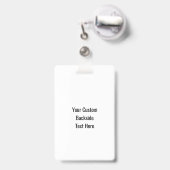 Abzeichen für den benutzerspezifischen Text-Snowbo Ausweis (Back with Retractable)