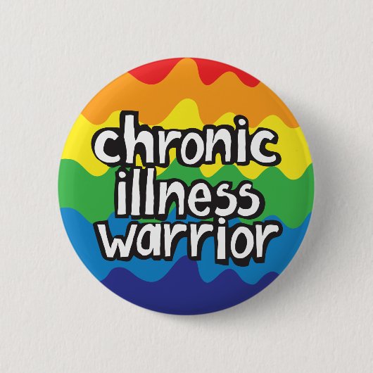 Abzeichen für den Chronischen Krankheitskrieger Button (Vorderseite)