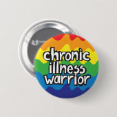 Abzeichen für den Chronischen Krankheitskrieger Button (Vorne & Hinten)