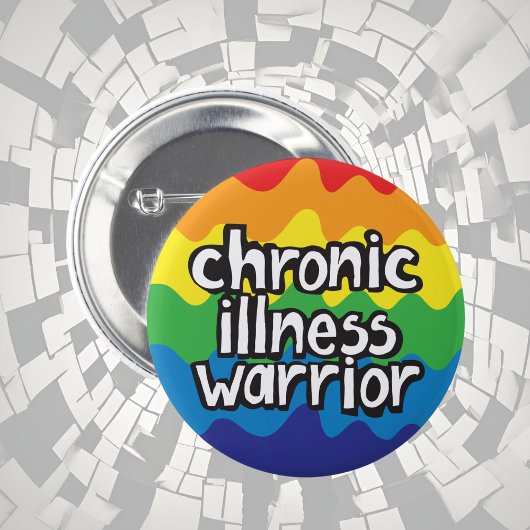 Abzeichen für den Chronischen Krankheitskrieger Button