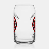 Abzeichen für den Feuerwehrmann des Custom Red Fir Dosenglas (Rechts)