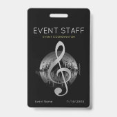 Abzeichen für den Koordinator der Tuneveranstaltun Ausweis (Back)