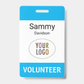 Abzeichen für den Kunststoffnamen mit dem Clip-Log Ausweis (Front)