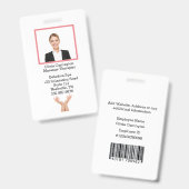 Abzeichen für den Logo-Bar für das benutzerdefinie Ausweis (Vorder- & Rückseite)