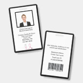 Abzeichen für den Logo-Bar für das benutzerdefinie Ausweis (Vorder- & Rückseite)