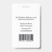 Abzeichen für den Logo-Bar für das benutzerdefinie Ausweis (Rückseite)