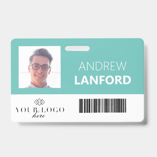 Abzeichen für den Mitarbeiternamen | Benutzerdefin Ausweis (Front)