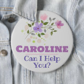 Abzeichen für den Mitarbeiternamen Button (Beispiel)