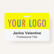 Abzeichen für den Namen von Gelben PVC Horizontale