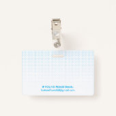 Abzeichen für den Namen von Leiharbeitnehmern| Ben Ausweis (Rückseite mit Klammer)