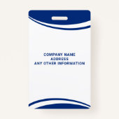 Abzeichen für den Namen von Logos für benutzerdefi Ausweis (Rückseite)