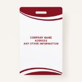 Abzeichen für den Namen von Logos für benutzerdefi Ausweis (Rückseite)