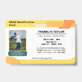 Abzeichen für den Notfall-Identifizierungskarte de Ausweis