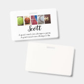 Abzeichen für den personalisierten Coach Ausweis (Vorder- & Rückseite)