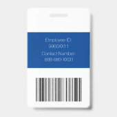 Abzeichen für den Sicherheitsschutz für blaue und Ausweis (Rückseite)