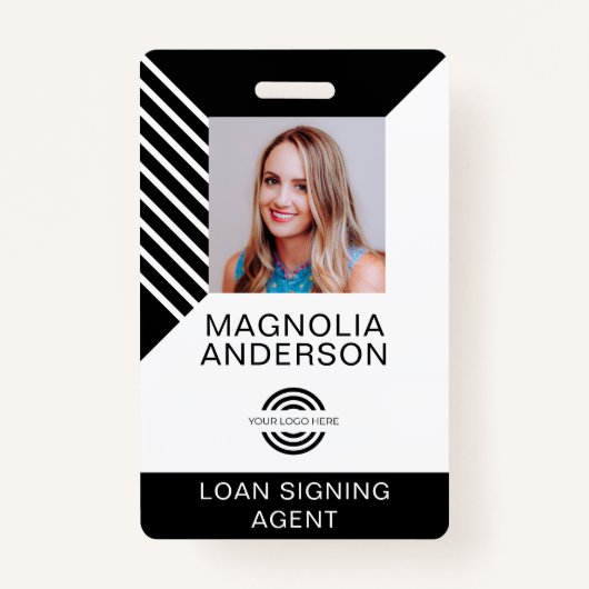 Abzeichen für den Strichcode des benutzerdefiniert Ausweis (Vorderseite)