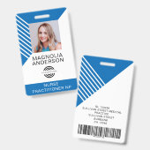 Abzeichen für den Strichcode des benutzerdefiniert Ausweis (Vorder- & Rückseite)