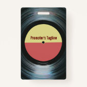 Abzeichen für den Zugang zu Ihrer Musikveranstaltu Ausweis (Rückseite)