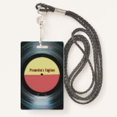 Abzeichen für den Zugang zu Ihrer Musikveranstaltu Ausweis (Rückseite mit Schlüsselband)