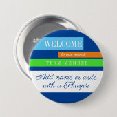 Abzeichen für die Aufnahme neuer Mitarbeiter Button (Vorne & Hinten)