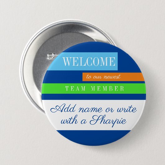 Abzeichen für die Aufnahme neuer Mitarbeiter Button (Vorne & Hinten)