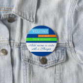 Abzeichen für die Aufnahme neuer Mitarbeiter Button (Beispiel)