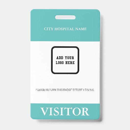 Abzeichen für die Barcode-Logo-ID für den Patiente Ausweis (Vorderseite)