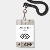 Abzeichen für die benutzerdefinierte Logo-ID-Abzei Ausweis (Vorderseite mit Lanyard)