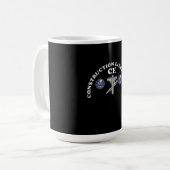 Abzeichen für die Bewertung von Schiffsbauteilen Kaffeetasse (Vorderseite Links)
