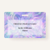 Abzeichen für die Bezeichnung des Krankenhauses Ausweis (Rückseite)