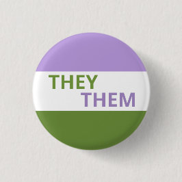 Abzeichen für die Flagge von Genderqueer Button