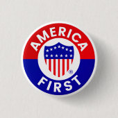 Abzeichen für die Kampagne "America First Committe Button (Vorderseite)