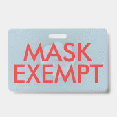 Abzeichen für die Maskenausweis-Karte Ausweis (Back)