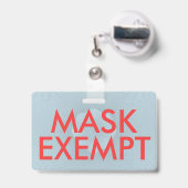 Abzeichen für die Maskenausweis-Karte Ausweis (Back with Retractable)