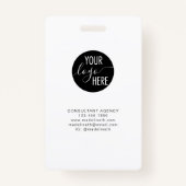 Abzeichen für die Minimalistische Beruflich Back-L Ausweis (Rückseite)