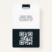 Abzeichen für die Mitarbeiter-ID Ausweis (Rückseite)