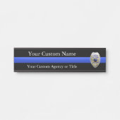 Abzeichen für die Polizei von Thin Blue Line Türschild (Vorderseite )