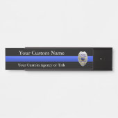Abzeichen für die Polizei von Thin Blue Line Türschild (Vorderseite )